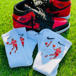 MJ 1985 Dunk Contest Socks - (White Dri-Fit)