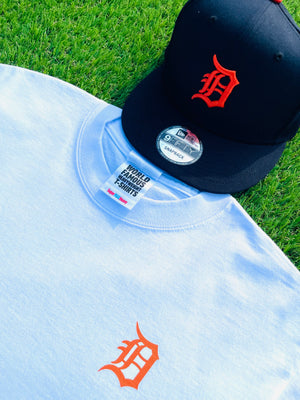 The Detroit Tee - (Orange English D)