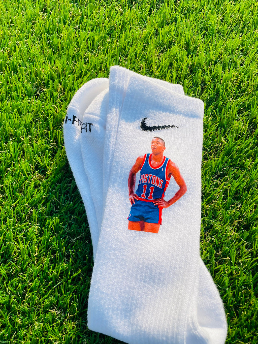 "Zeke" Socks - (White Dri-Fit)