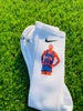 "Zeke" Socks - (White Dri-Fit)