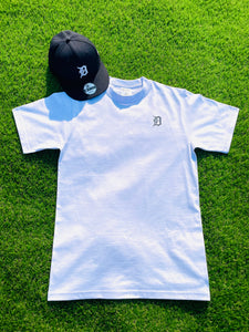 The Detroit Tee - (Navy Blue English D)