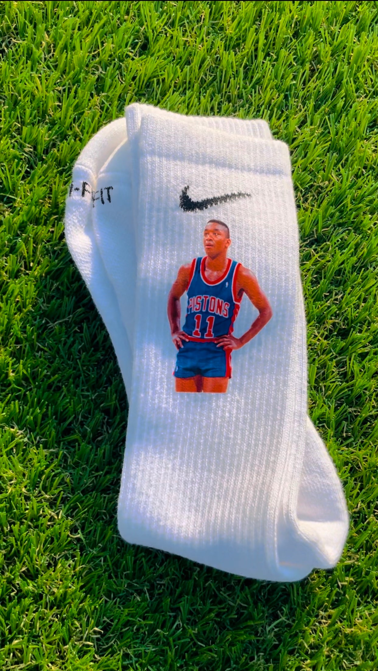 "Zeke" Socks - (White Dri-Fit)