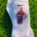 "Zeke" Socks - (White Dri-Fit)