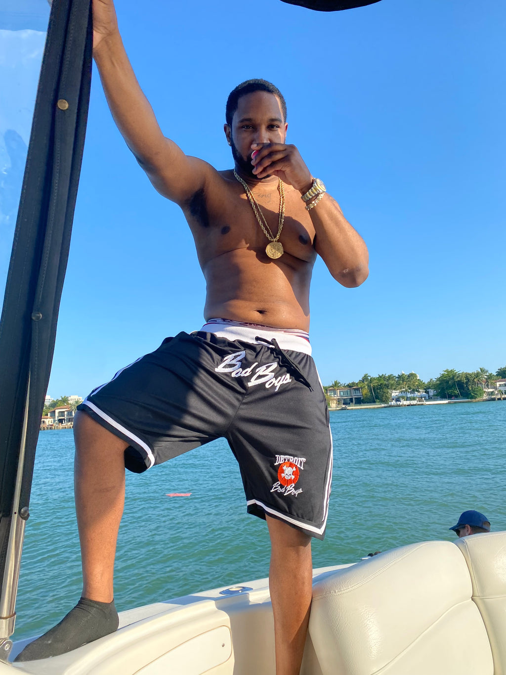 Detroit Bad Boys Shorts - Black